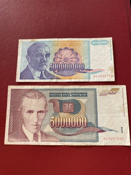 Notes of Yugoslavia Carousel 1