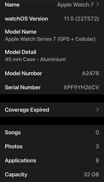 APPLE WATCH 7 BLACK GPS + CELLULAR 32GB Carousel 2