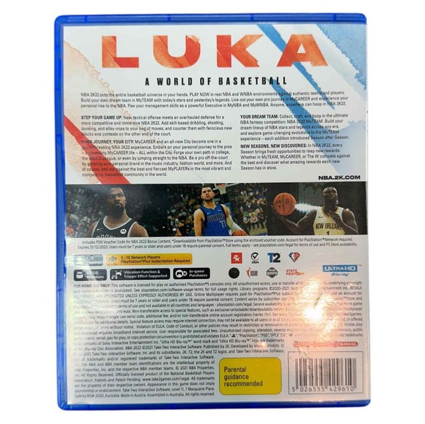 PS5 NBA 2K22 GAME Carousel 2