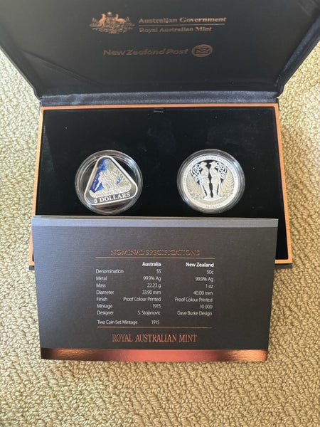 Anzac Centenary Silver proof set Carousel 2