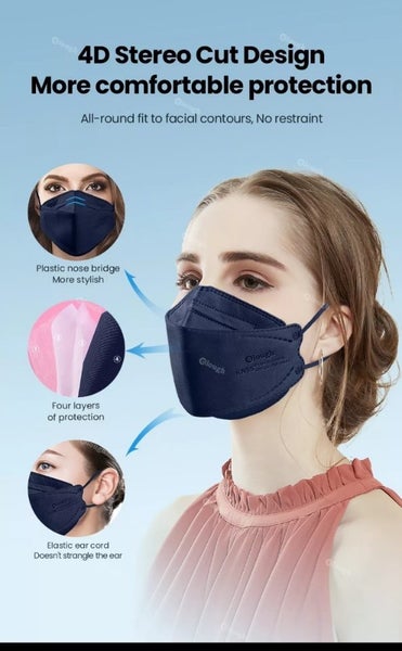 FREE SHIPPING 100 (10 packets) x KN95 PROFESSIONAL ADULT Masks Carousel 2