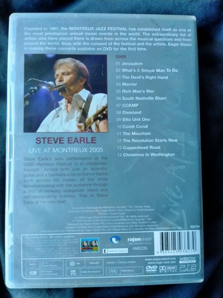 Steve Earle Live at Montreux DVD Carousel 3