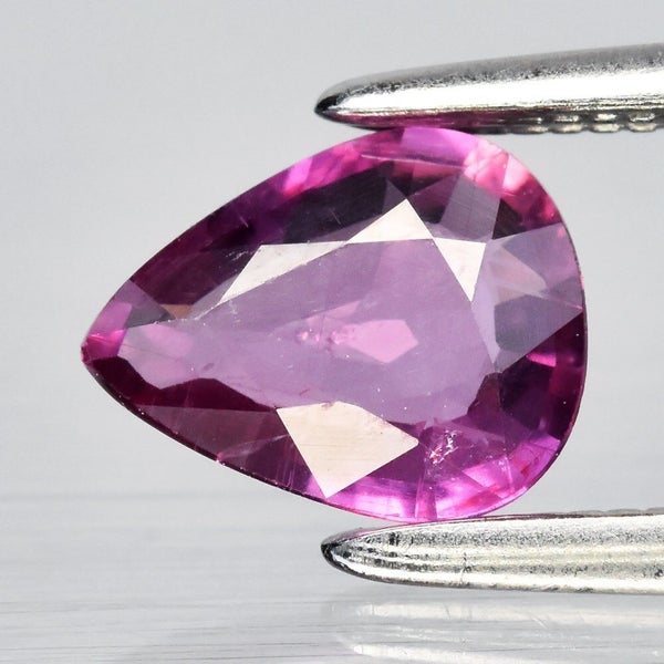 $1 RES * Buy Now $1,400.00 * 0.64ct Pear Unheated Purple SAPPHIRE Gemstone Carousel 1