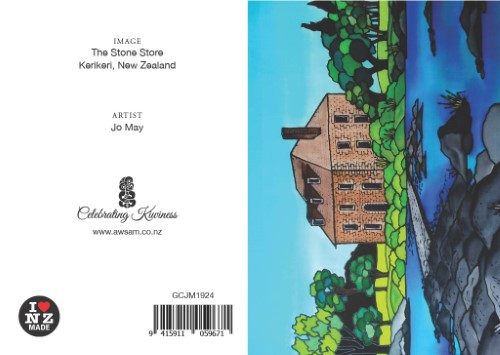 Jo May Greetings Card with C6 Blue Envelope - The Stone Store Kerikeri Carousel 1