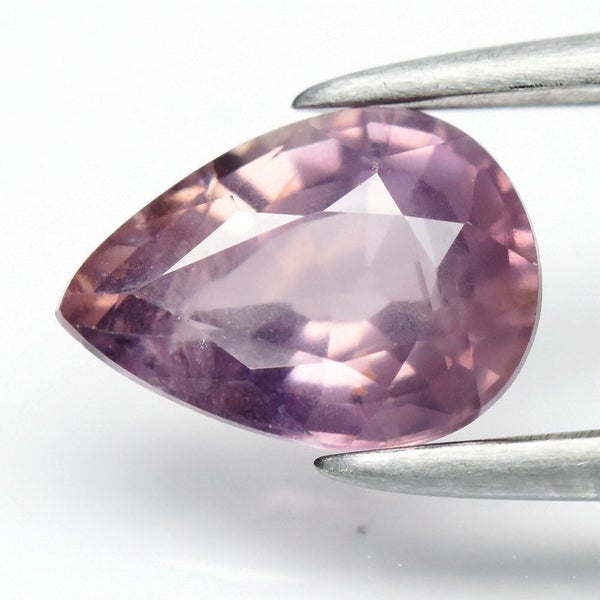 $1 RES * Buy Now $1,500.00 * 0.81ct Pear Pinkish Purple SAPPHIRE Loose Gemstone Carousel 1