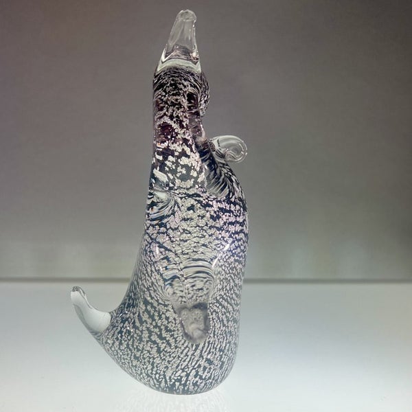 Mid-Century Murano Art Glass Owl with Silver Foil Inclusion62864732791169111