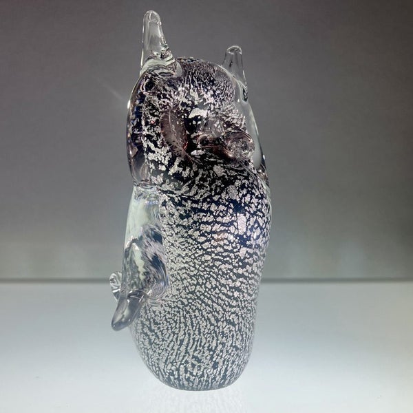 Mid-Century Murano Art Glass Owl with Silver Foil Inclusion62864732791169112