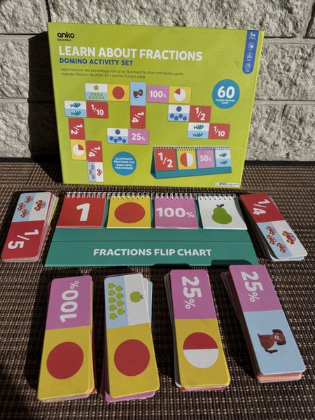 Learn About Fractions Domino Activity Set Carousel 1