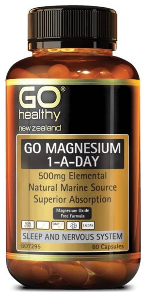 Go-Healthy Magnesium 500mg 1-A-Day Capsules 60's Carousel 1