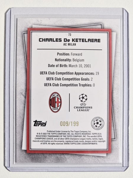 Topps Superstars 2022-23 Charles De Ketelaere #84 - Super Rare Numbered 009/199 Carousel 3