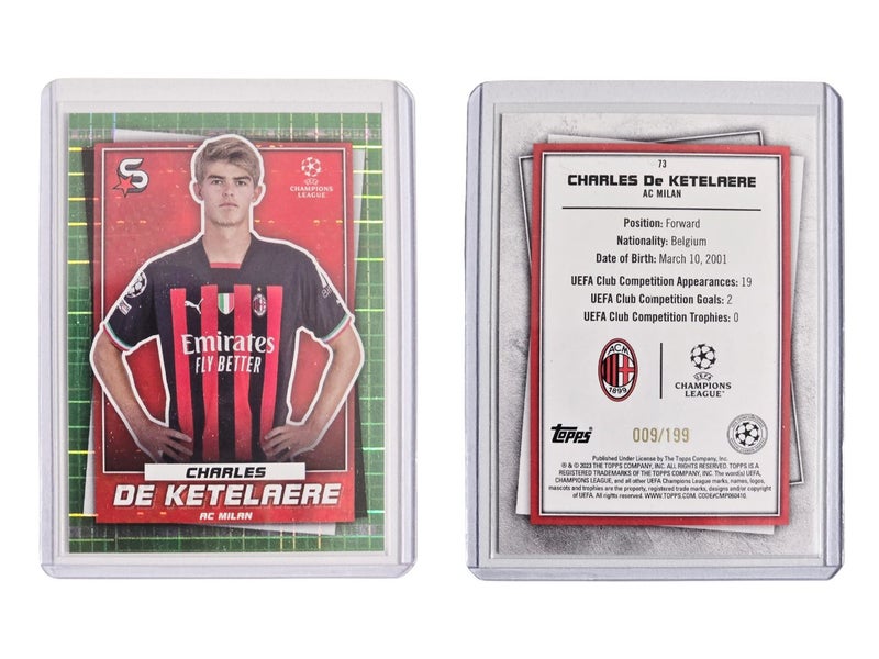 Topps Superstars 2022-23 Charles De Ketelaere #84 - Super Rare Numbered 009/199 Carousel 1