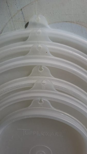 Full set of econo sheer stacking Tupperware containers - tabs a, b, c, x, y, z Carousel 2