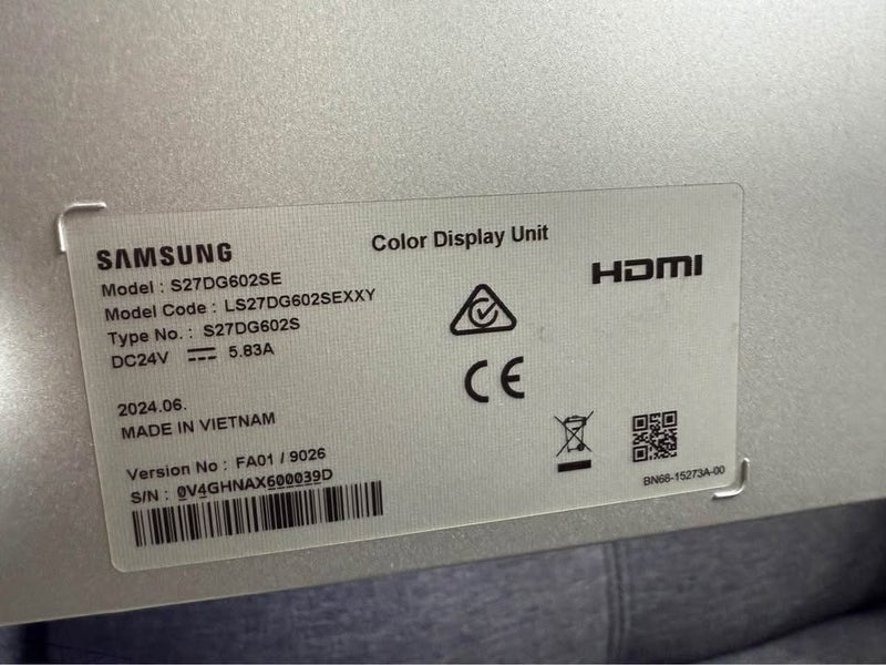 Samsung Odyssey OLED G6 27" QHD 360Hz OLED Gaming Monitor62863867355777113