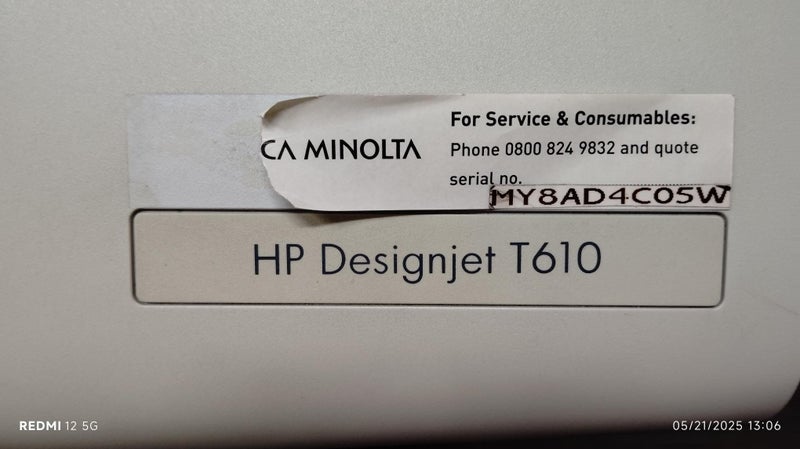 Large Format Plotter Printer - HP Designjet T610 $1.00 Start Carousel 5