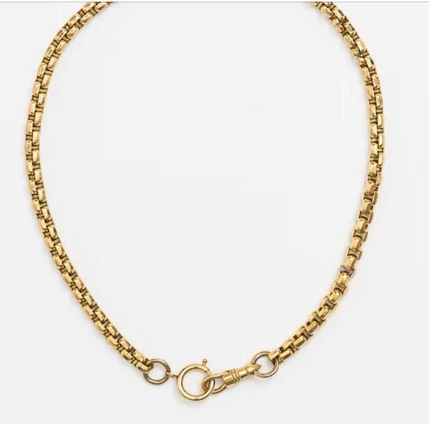 Cathy Pope Wide Gold Snake Chain Double Catch Carousel 1