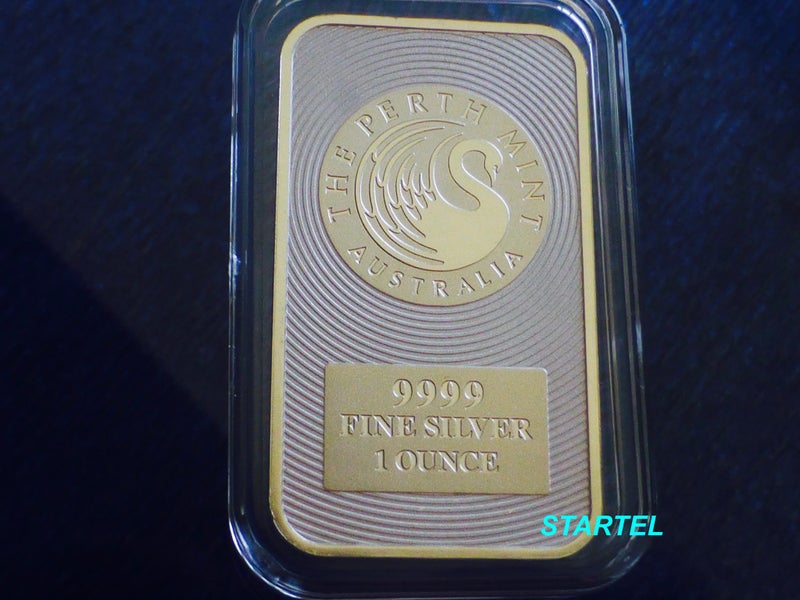 Kangaroo/Swan 1 Oz silver bullion bar - Perth Mint Carousel 1