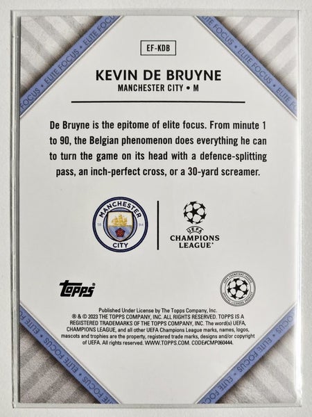 Topps Superstars 2022-23 Kevin De Bruyne - Elite Focus Insert Card #EF-KDB Carousel 3