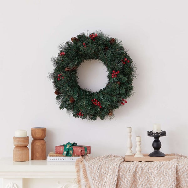 Classic Pine Christmas Wreath - 60cm Carousel 1