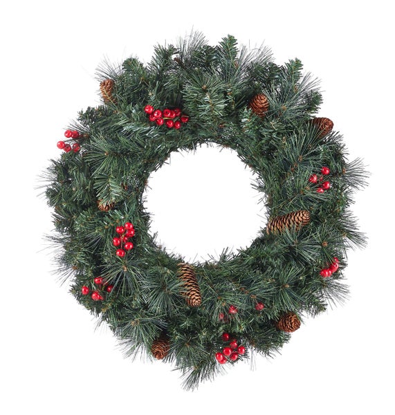 Classic Pine Christmas Wreath - 60cm Carousel 2