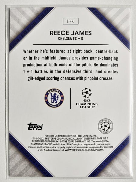 Topps Superstars 2022-23 Reece James - Elite Focus Insert Card #EF-RJ Carousel 3