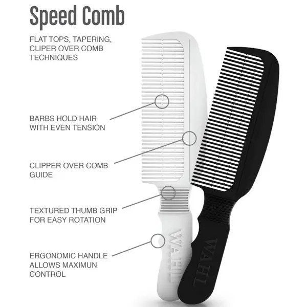 Wahl Barber Speed Comb - White Carousel 2