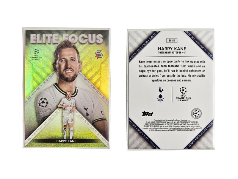 Topps Superstars 2022-23 Harry Kane - Elite Focus Insert Card #EF-HK Carousel 1