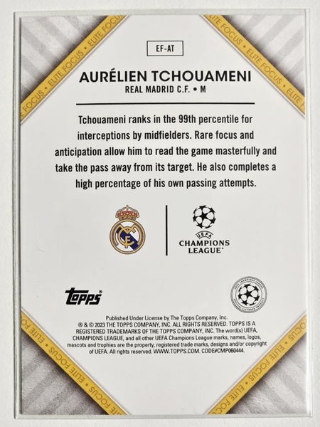 Topps Superstars 2022-23 Aurelien Tchouameni - Elite Focus Insert Card #EF-AT Carousel 3