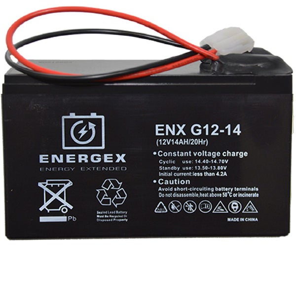 1 x Top Quality Energex 12v 14Ah Kontiki Battery Carousel 1