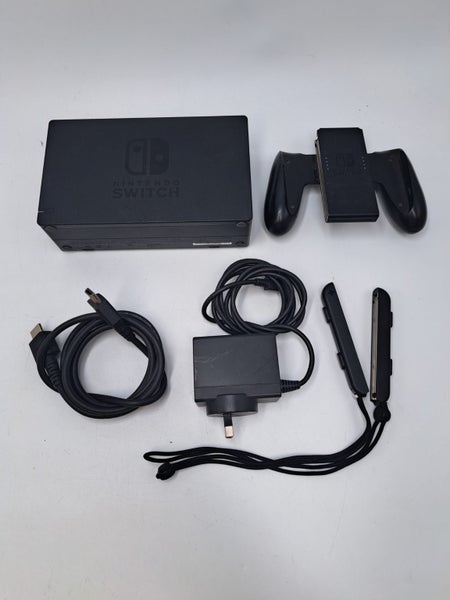 * Red Nintendo Switch V2 Console w/ Dock & Cables! * Carousel 2