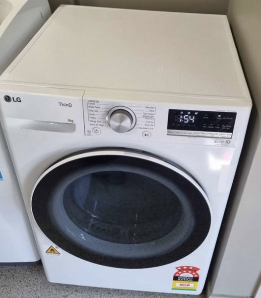 LG 8kg 9 star Energy rating heat pump dryer. Carousel 1