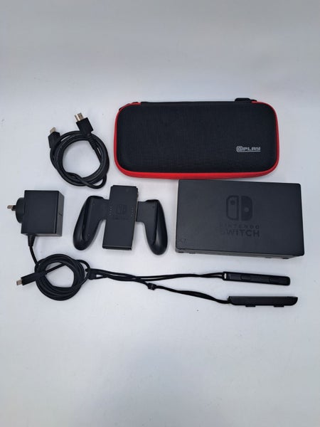 * Green / Pink Nintendo Switch V2 Console w/ Case! * Carousel 2