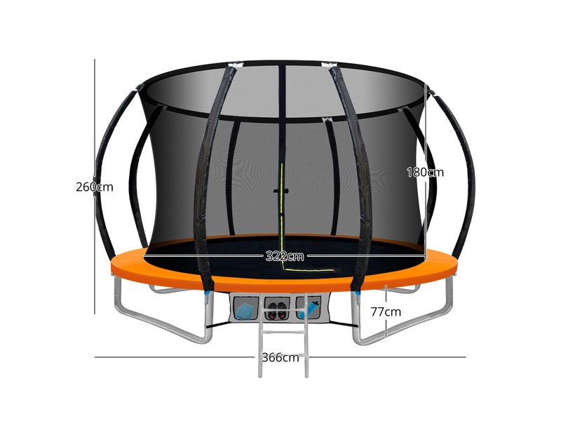 T Arc Trampoline Orange 12Ft Carousel 2