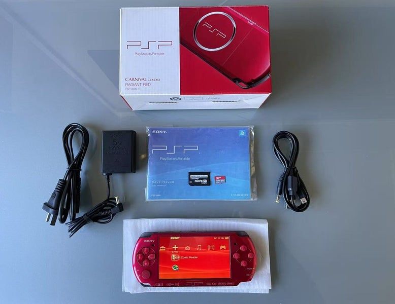 Boxed PSP3000 Fire Carnaval Red 6.61PRO-C 64G In Original Pack Good Condition Carousel 1