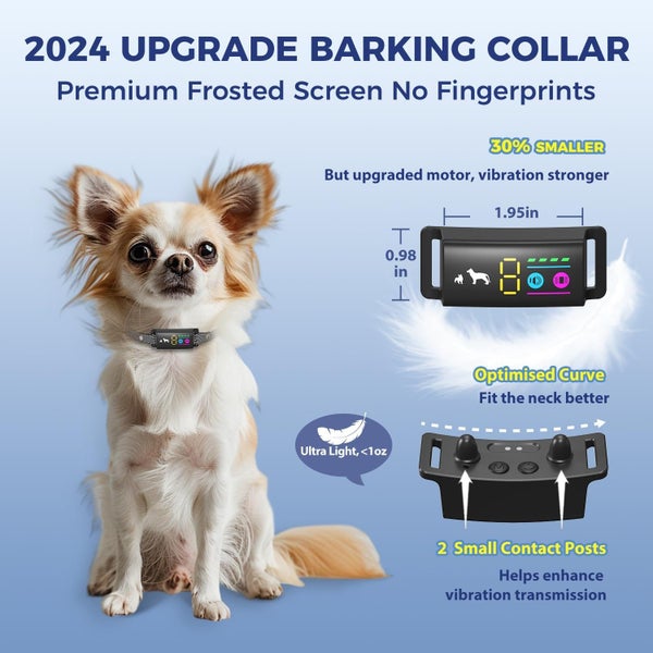 Anti Bark Dog Collar No Shock Bark Collar, Beep & Vibration for Small Dogs63839682730370114