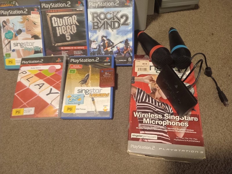 PS2 & PS3 Singstar mics n games Carousel 2