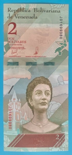 Venezuela - 2 Bolivares - 2018 UNC Carousel 1