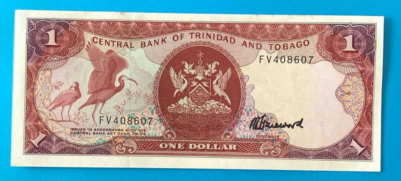 Trinidad and Tobago $1 Note (1985 Series) - UNC Carousel 1