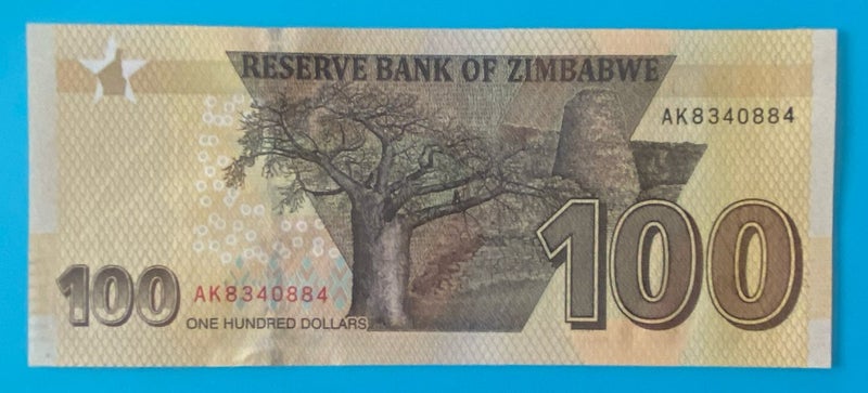 Zimbabwe $100 Note - UNC Carousel 2