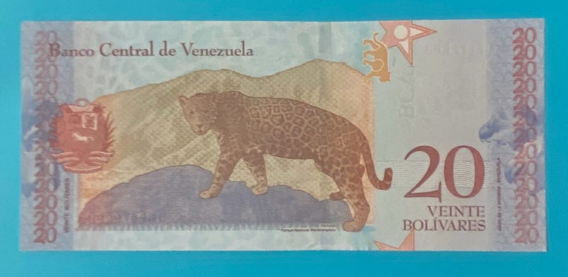 Venezuela 20 Bolivares 2018 Crisp UNC Carousel 2