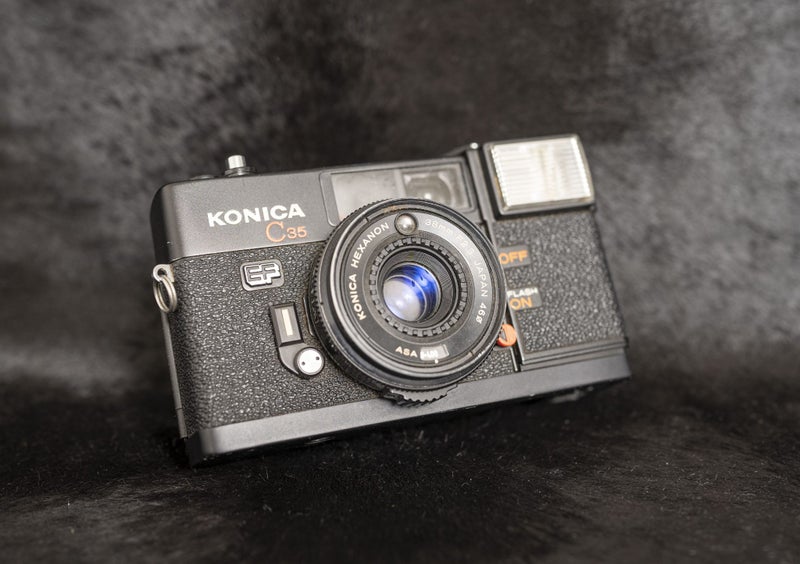 Konica C35 compact camera working order Carousel 1
