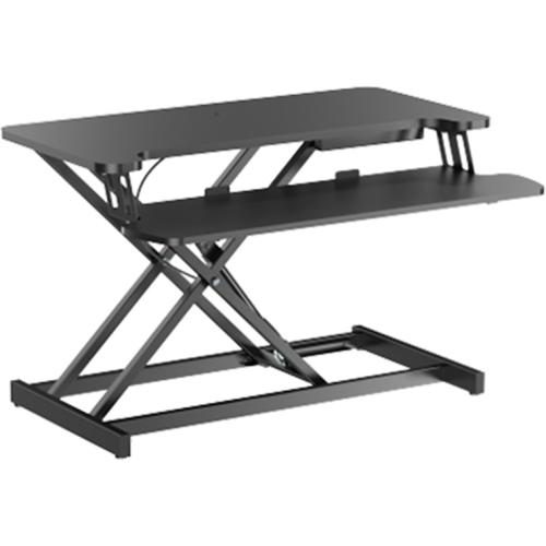 KONIC Gas Spring Sit-Stand Desk Converter with Keyboard Tray - Worksurface Size Carousel 1
