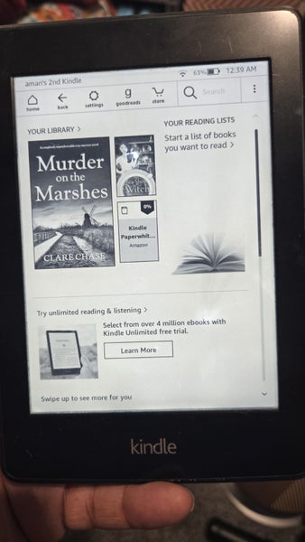 Amazon Kindle Paperwhite 6th Generation scratchs on screen Carousel 1