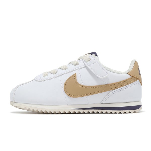 Nike Cortez Easyon PS White Brown Purple Kids Preschool Casual Shoes DM0951-109 Carousel 1