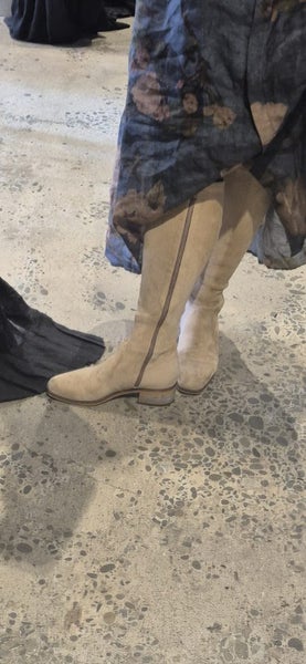 Django & Juliette Full Length Stretch Suede Boots Size 38 Carousel 1
