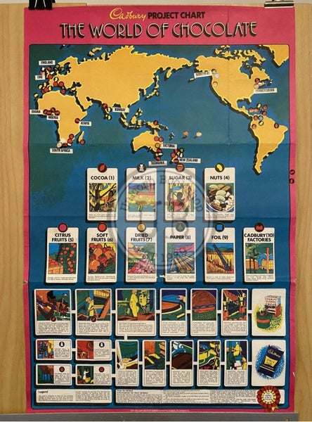 VINTAGE POSTER: Cadbury World of Chocolate - Project Chart 1981 Carousel 2