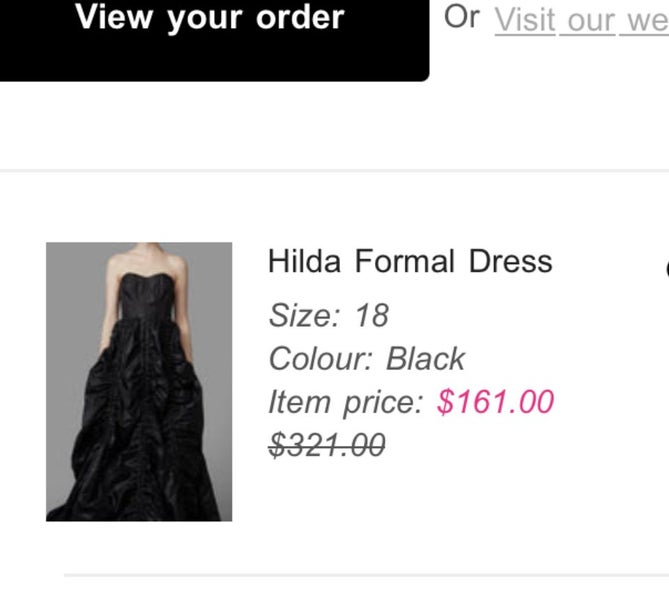 Black parachute ball dress Dangerfield Carousel 9