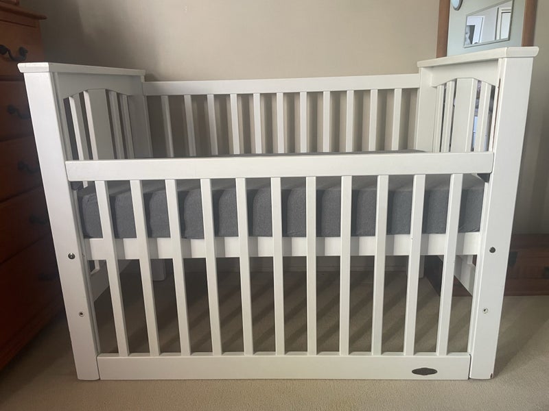 Touchwood cot, inner sprung mattress and extras Carousel 2