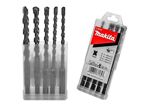 Makita D-36049 5PCS 160mm 6-12mm SDS Plus Rotary Masonry Hammer Drill Bits Set Carousel 2