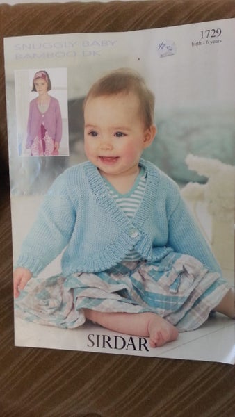 SIRDAR BABY/GIRLS BOLERO KNITTING PATTERN Carousel 1
