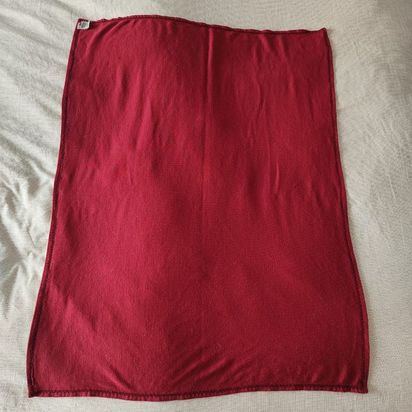 Red Merino Baby Swaddle / Pram Blankie Carousel 2